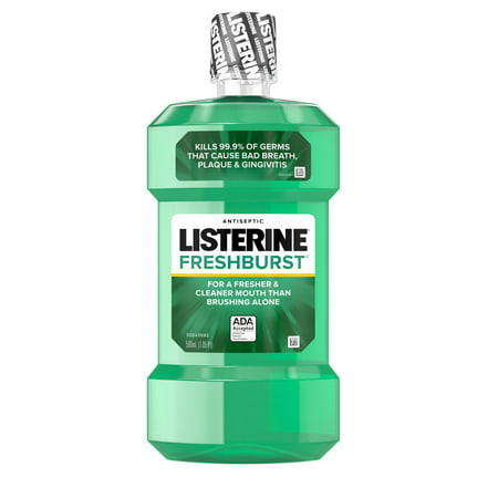 Listerine Freshburst Antiseptic Mouthwash for Bad Breath, 500