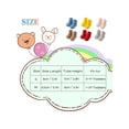 thumbnail image 3 of Gustave 6 Pairs Baby Toddler Fuzzy Socks Non Slip Ankle Crew Socks Soft Warm Fluffy Slipper Socks with Grippers for Kids Newborn Infants Girls Boys, 3 of 9
