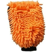car wash gloves Car Wash Glove Coral Mitt Soft scratch for Car Wash Multifunction Thick Cleaning Glove Car Wax Detailing (Color : Oranje, Size : Taille unique)