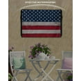 thumbnail image 3 of Wooden American Flag Outdoor TV Cover 40 to 43 Inch Weatherproof, Independence Day Star Striped Flag 600D Oxford TV Covers with Waterproof Zipper, Outside Flat TV Screen Protector 40"Wx25"Hx4.5"D, 3 of 7