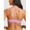thumbnail image 4 of Women's Mesh Front Closure Racerback Bra Lace Trim Unlined Underwire Sexy Sheer Bras, 4 of 4