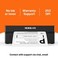 thumbnail image 5 of RONGTA RP425 4x6 Thermal Shipping Label Printer for Small Business, Bluetooth and USB, Black, 5 of 10