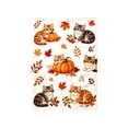 thumbnail image 2 of Flannel Throw Blanket Thanksgiving Soft Fall Throw for Sofa Bed Camping, Light Comfortable Travel Blanket 27.6X39In with Cute Fall Prints, 2 of 4