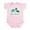 Petal Pink, variant on - Little Brother Mod Elephant Body Suit - Baby Light Bodysuit, Size Newborn - 24 Months