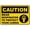 Warning Sign 1, variant on Wear Safety Shoes In This Area - 8"x12" Aluminum Tin Warning Sign, Home Outdoor Garden, Industrial, Workshop