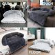 thumbnail image 4 of Cama para perros, alfombrilla suave de felpa para perros, protector de muebles para mascotas con funda lavable, cojín tipo manta para caseta C, 4 of 5