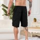 thumbnail image 5 of pstuiky Pantalones cortos cargo para hombre, Pantalones cortos casuales, cómodos, lisos, con bolsillos, con cordón y vendaje para hombre Pantalones cortos para correr para hombre, 5 of 9