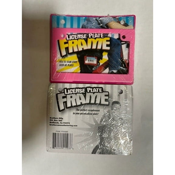 Pink Frame Mini Bike Plate