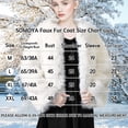 thumbnail image 4 of Womens Faux Fur Coat Long Sleeve Warm Winter Cropped Jacket (US, Alpha, Medium, Regular, Regular, Black), 4 of 7