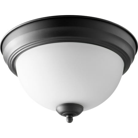 

Quorum International 3063-11 2 Light 12 Wide Flush Mount Bowl Ceiling Fixture - Noir /