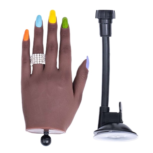 ROZYARD Mano de Práctica para Uñas Acrílicas, Mano de Práctica de Uñas, Kit de Modelo de Mano Mano de Uñas Postizas