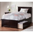 thumbnail image 1 of Leo & Lacey Urban Lit Plateforme de Rangement Simple en Espresso, 1 of 4