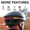 thumbnail image 2 of Casco de bicicleta ASIEVIE con Bluetooth, inteligente, negro (L) para adultos, 2 of 7