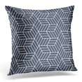 thumbnail image 1 of BOSDECO Blue Cube Op Pattern 3D Geometric Black Abstract Pillowcase Pillow Cover Cushion Case 20x20 inch, 1 of 1