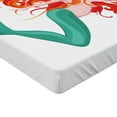 thumbnail image 2 of Ambesonne Mermaid Fitted Sheet, Character, Twin XL Size, Dark Orange Turquoise, 2 of 3