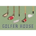 thumbnail image 3 of Reed, Tara 24x17 Black Modern Framed Museum Art Print Titled - Golf Days landscape II-Golfer House, 3 of 5