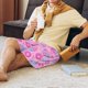 thumbnail image 5 of Balery Pink Donuts Pantalones cortos de pijama de punto de algodón para hombre con cinturilla y bolsillos-Small, 5 of 6