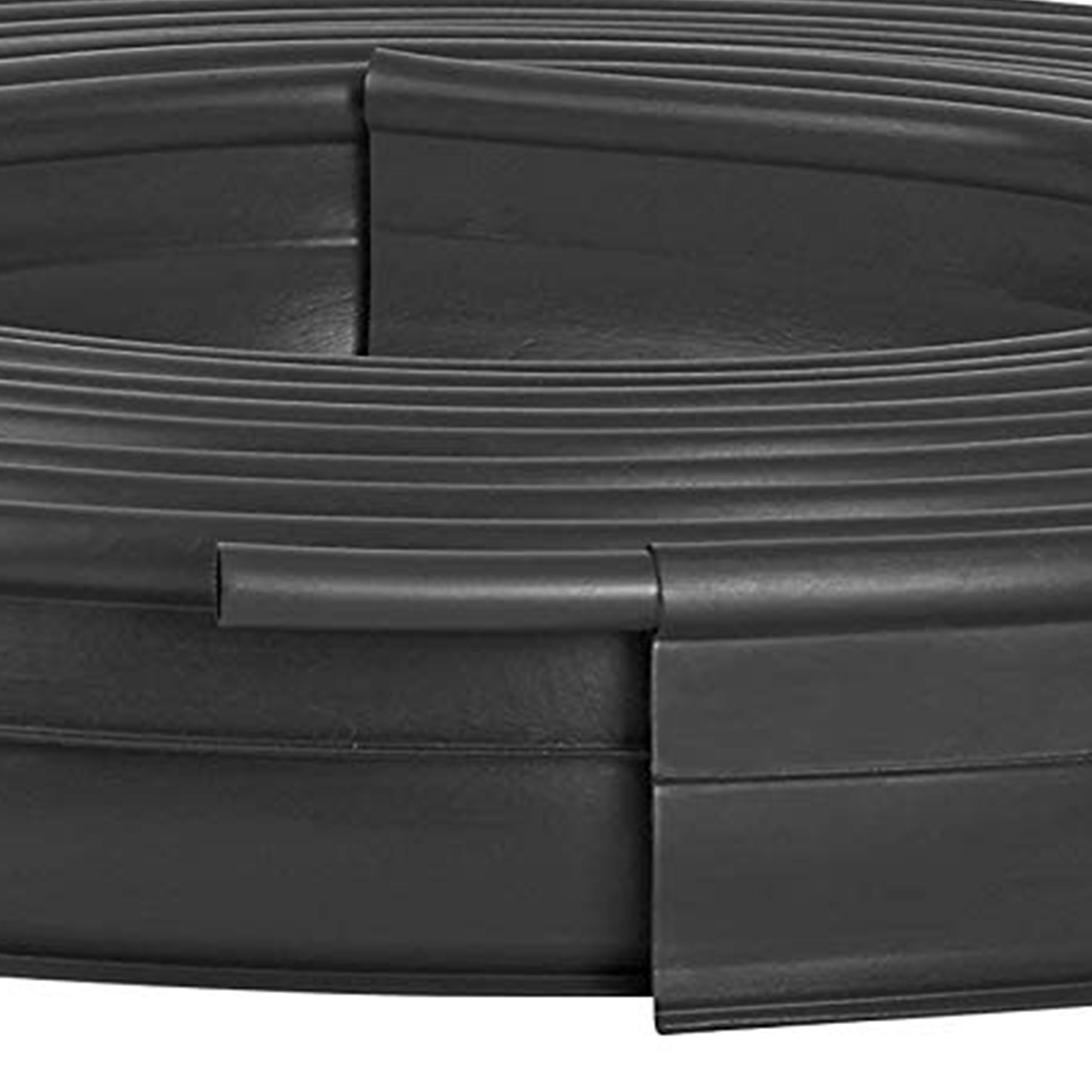 Suncast 60' Coil Resin Professional Landscape Edging Roll for Lawn and Garden, Black (8 Pack)