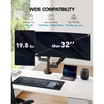thumbnail image 2 of Dual Monitor Stand HUANUO Gas Spring 17-32'' VESA 75/100mm, 2 of 8