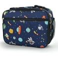 thumbnail image 1 of kmemek7-Bento Box Lunch Kit for Kids Boite a Lunch Enfant Ustensiles Fille Garcon Backpack with Divided Compartments Compatible Bento Containers for School Keep Food Fresh for Longer Hours Space Astr, 1 of 4