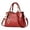 Red, variant on Purse and Handbag with Pendant Women Top Handle Satchel Leather Shoulder Bags Messenger Tote Bag for Ladies Work Travel Black