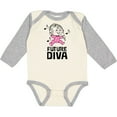thumbnail image 3 of Inktastic Future Diva Baby Girl Singer Girls Long Sleeve Baby Bodysuit, 3 of 5