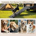 thumbnail image 3 of Dog Ramp for Car, 61" L x 17" W Pet Ramps for Large Dogs Up to 150LBS Enter a Car, SUV & Truck, Outdoor Pet Steps with Anti-Slip Surface, 3 of 9
