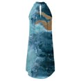 thumbnail image 5 of SMihono Robes d'Été Bohémiennes pour Femmes Grande Taille Décontractées Col Rond Sans Manches Imprimées Amples Irrégulières, 5 of 5