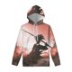 thumbnail image 3 of Sudadera con capucha con estampado de samurái japonés para hombre, sudadera con capucha con máscara impresa en 3D retro, sudadera con capucha de manga larga a la moda, jersey informal de calle, 3 of 5