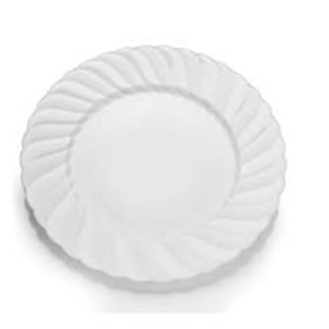 CPC B7ELWP 7 in. Elegant Disposable Hard Plastic Plates, White ... CPC B7ELWP 7 in. Elegant Disposable Hard Plastic Plates, White ...