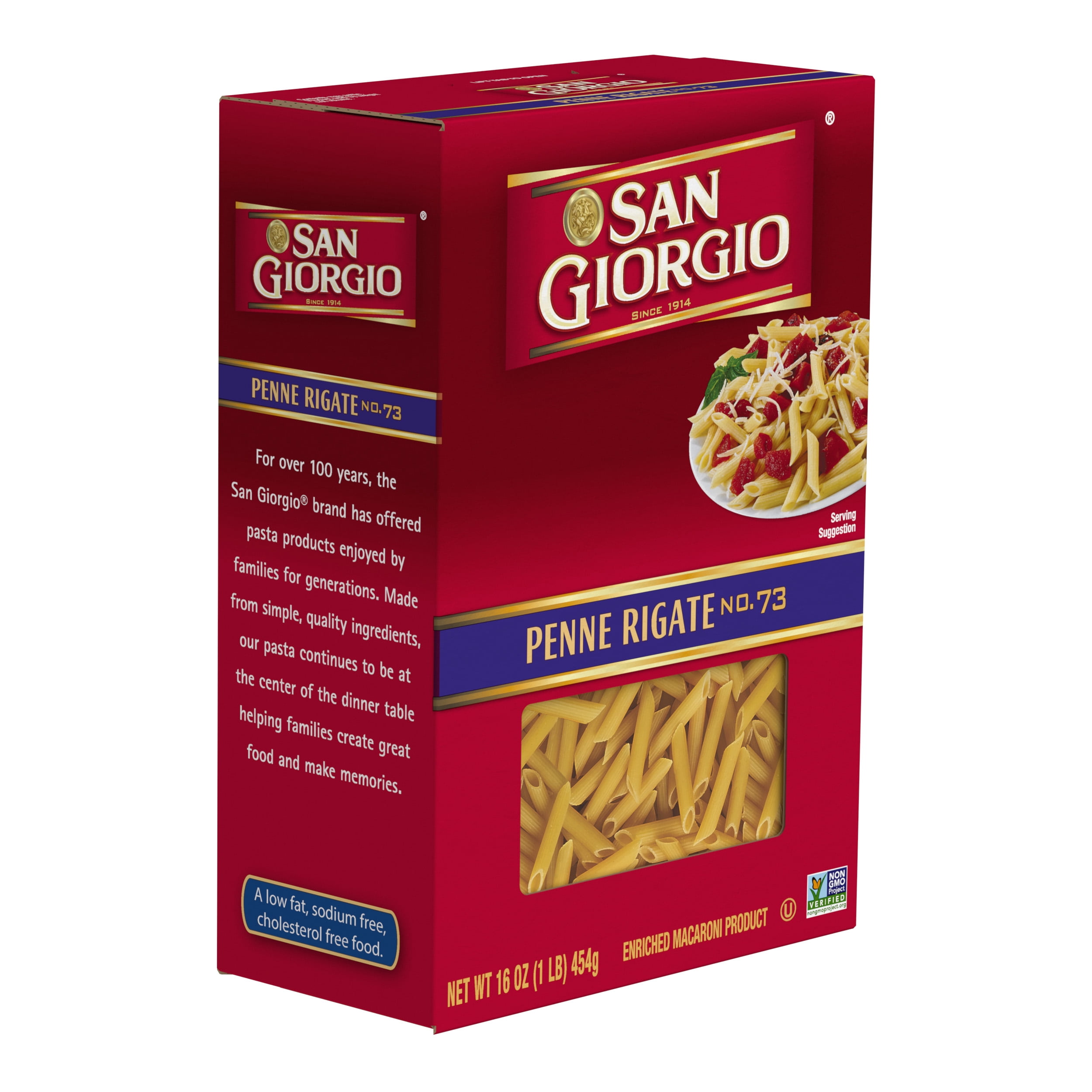 (2 pack) San Giorgio Penne Rigate Pasta, 16-Ounce Box