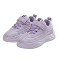 thumbnail image 2 of B91xZ Sneakers for Girls Toddler Shoes Fashion All Seasons Children Sports Girls Flat Lightweight Mesh Breathable And Comfortable Solid Lace Up Sneakers (Z8-Purple,12), 2 of 7