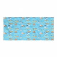 thumbnail image 1 of Sea Life Backpacking Towel, Boats and Lighthouse Whale Seagulls, Quick Dry Soft Absorbent Compact Microfiber for Camping Hiking, Sky Blue Multicolor, by Ambesonne, 1 of 2