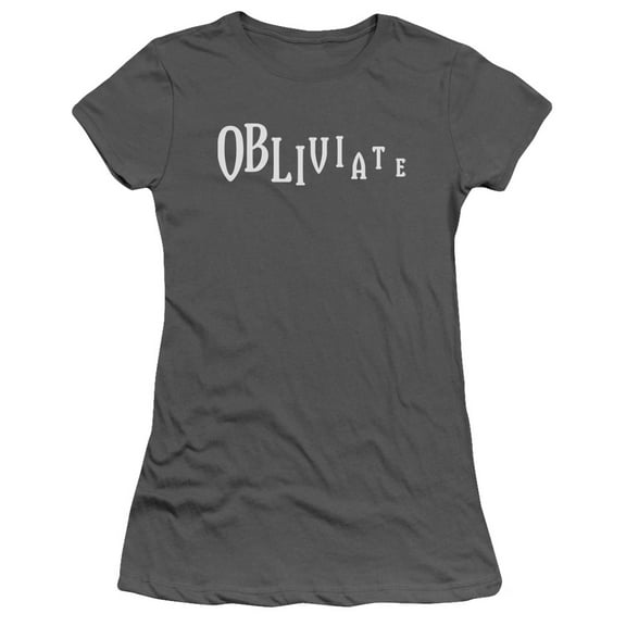 Harry Potter Obliviate S/S Junior Women's T-Shirt Sheer Charcoal