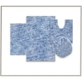 thumbnail image 5 of Home Weavers Elegance Bathroom Rugs Sets 4 Piece- Plush Bath Mat Set Quick-Dry Soft Microfiber Bathroom Mat with Rubber Backing, Absorbent Bathroom Rug Set, Washable Bath Rugs, Bath Mats, Blue, 5 of 9
