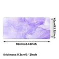 thumbnail image 3 of Klonfd Large Pad Gaming Mousepad Desk Mat For Desktop Thick Rubber Big & Long Size Edges Full Desk Pad For Laptop & Computer Extended 354 X 157 In Purple Gold, 3 of 6