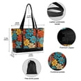 thumbnail image 2 of FORMRS Canvas Laptop Tote Bag for Women with 15.6" Computer Compartments Shoulder Handbag, Blooming Flowers, 2 of 7