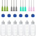 thumbnail image 1 of 6Pcs Glue Applicator Bottles, 30ml Plastic Squeezable Dropper Bottles, 1 of 5