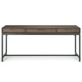 thumbnail image 4 of Simpli Home Banting SOLID HARDWOOD Industrial 72 inch Wide Desk in Walnut Brown, 4 of 7
