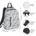 thumbnail image 3 of Naloa Indigo Tie Dye Print Lightweight DayBackpack Suitable for school, work, shopping, travel, etc., 3 of 5