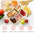thumbnail image 4 of Big Sale ! Jiiey Food Storage Snack Container Meal Prep Lunch Containers For Kids And Adults 4 Compartment Reusable Food Storage Containers For School Work Travel, 4 of 8
