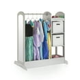 thumbnail image 2 of Guidecraft See and Store Dress Up Center - Grey: Kids' Clothes and Closet Organizer, Costume Wardrobe with Mirror and Storage Bins, 2 of 6