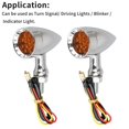 thumbnail image 2 of 4Pcs Universal Amber Chrome Motocicleta LED Luz de SeñAl de Freno Luz de Marcha Trasera, 2 of 6
