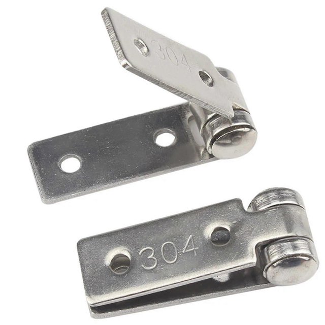 Stainless Steel Folding Nothing Frame Balcony Window Hinge Furniture Hardware Pack of 2