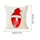 thumbnail image 3 of Xihbxyly Ofertas Prime Funda de almohada navideña con 26 letras, decoración navideña para sofá, funda de almohada con borde de lino estampado, 3 of 5