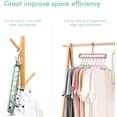 thumbnail image 3 of 1 Pack Clothes Hangers Space Saving Cascading Plastic Hanger Organizer Magic Plastic Hangers Closet Space Saver, Pink, 3 of 5