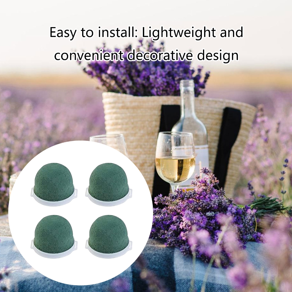 26Pcs Round Floral Foam Holder with Ribbon Wine Bottle and Straw Hat Decorations Practical Table Wedding Arrangements