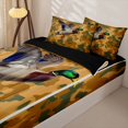 thumbnail image 3 of Homewish Camo Mallard Duck Zipper Queen Comforter Set with Fitted Sheet and 2 Pillowcases,Wild Bird Hunting Zipper Bedding Set For Boys,Black Reversible,4-Piece, 3 of 7