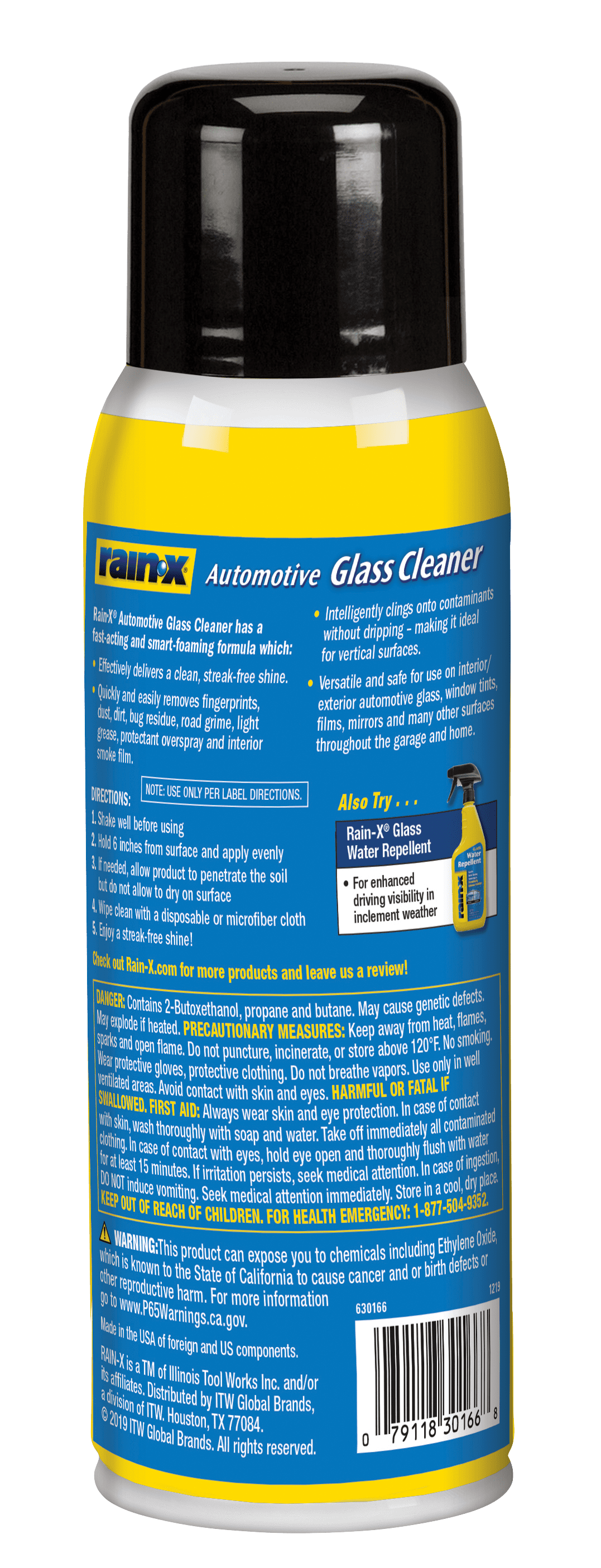 Rain-X 2-In-1 Glass Cleaner Plus Rain Repellent: Streak-Free Shine