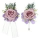 thumbnail image 1 of Juego de Corsage de Muñeca y Boutonnières Púrpura Claro Uxcell, Corsage de Flores Artificiales para Boda Novia Novio Ceremonia Aniversario Baile Fiesta, 1 of 6
